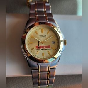 Citizen 2510 Classic Silver Gold Wrist Watch